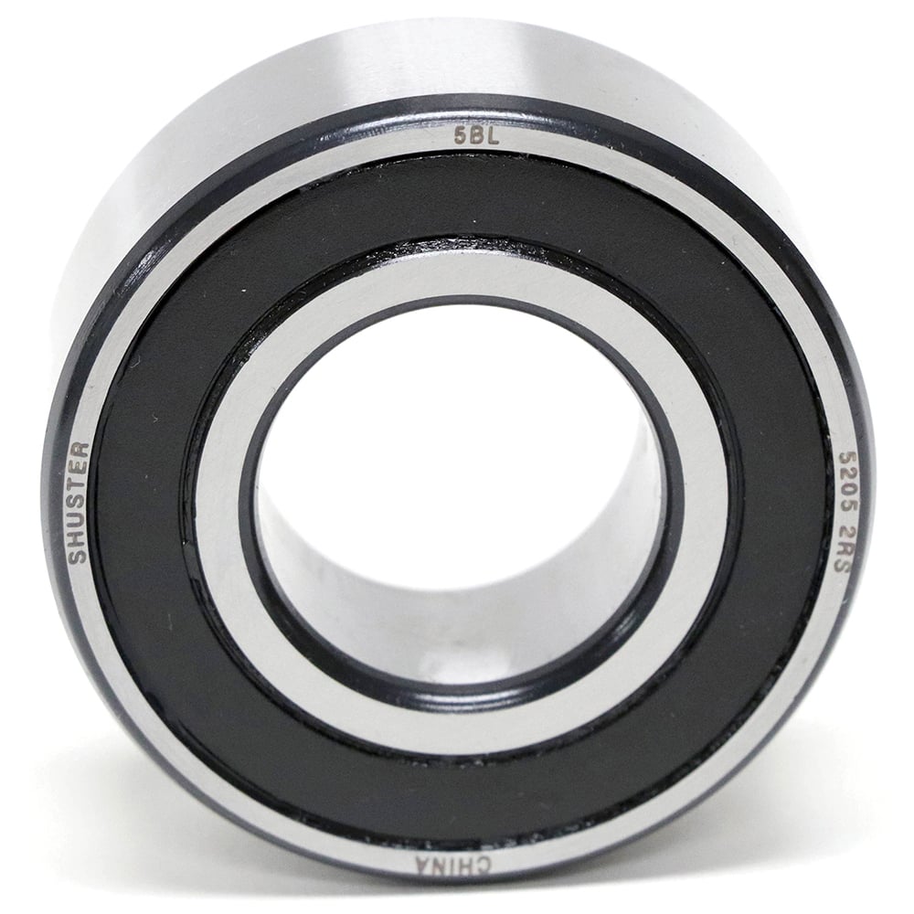 Shuster - 5202 2RS, 15mm Bore Diam, 35mm OD, Double Seal Angular Contact Radial Ball Bearing - Exact Industrial Supply