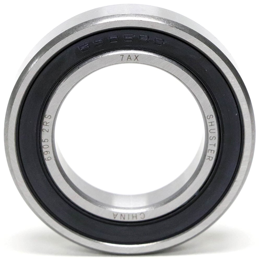 Shuster - 6910 2RS, 50mm Bore Diam, 72mm OD, Double Seal Deep Groove Radial Ball Bearing - Exact Industrial Supply