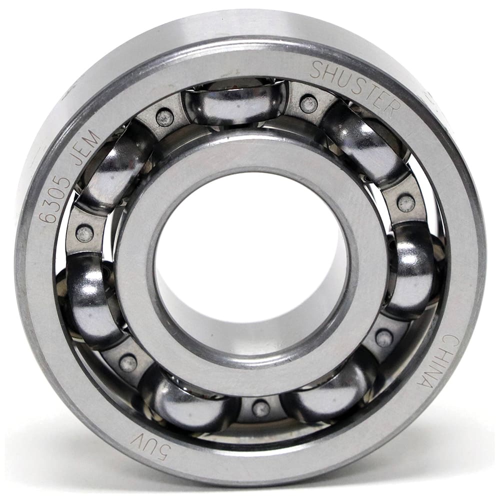 Shuster - 6301 JEM BULK, 12mm Bore Diam, 37mm OD, Open Deep Groove Radial Ball Bearing - Exact Industrial Supply