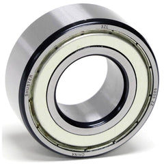 Shuster - 5207 ZZ, 35mm Bore Diam, 72mm OD, Double Shield Angular Contact Radial Ball Bearing - Exact Industrial Supply