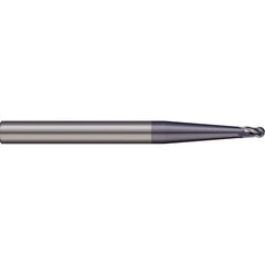 Micro 100 - Ball End Mills; Mill Diameter (Decimal Inch): 0.0250 ; Number of Flutes: 2 ; Length of Cut (Decimal Inch): 0.0370 ; Material: Solid Carbide ; Overall Length (Inch): 1-1/2 ; Overall Length (Decimal Inch): 1.50000 - Exact Industrial Supply