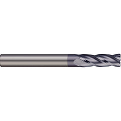 Corner Radius End Mill: 1/16″ Dia, 0.188″ LOC, 0.01″ Radius, 4 Flutes, Solid Carbide 1-1/2″ OAL, 1/8″ Shank Dia, 30 ° Helix, AlTiN Coated, Corner Radius End