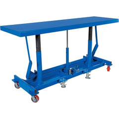 Vestil - Lifting Tables; Type: Long Deck Cart ; Lift Style: Post ; Style: Foot Pump ; Load Capacity (Lb.): 4000.000 ; Minimum Height (Inch): 49 ; Lift Height (Inch): 49 - Exact Industrial Supply