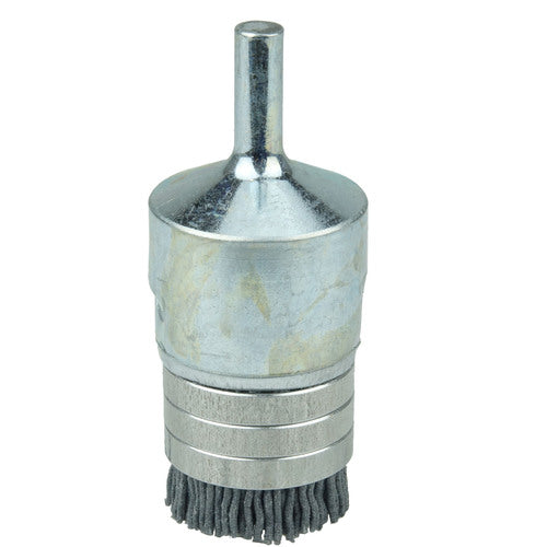 1″ Banded Nylox End Brush, .035/180SC Crimped Fill - All Tool & Supply