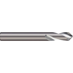 Micro 100 - 3/4" Body Diam, 100°, 2-1/2" OAL, 2-Flute Solid Carbide Spotting Drill - Exact Industrial Supply