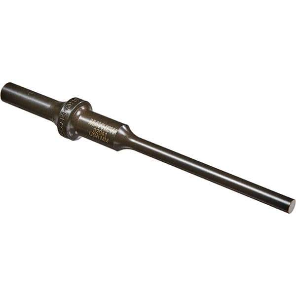 Mayhew - 1/4" Head Width, 6" OAL, Roll Pin Punch - Round Drive, Round Shank, Steel - All Tool & Supply