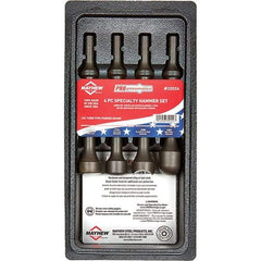 Mayhew - 1" Head Width, 6" OAL, Specialty Hammer Set - Round Drive, Round Shank, Steel - All Tool & Supply