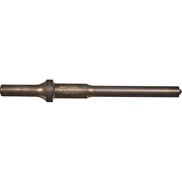 Mayhew - 3/8" Head Width, 6" OAL, Roll Pin Punch - Round Drive, Round Shank, Steel - All Tool & Supply