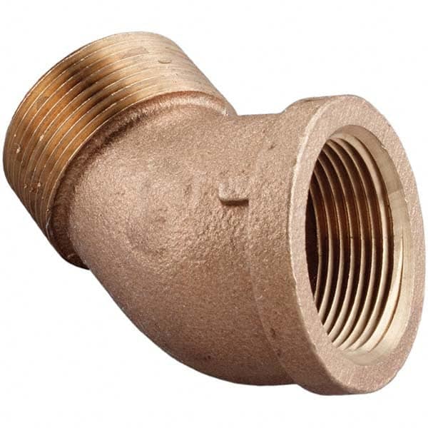 Merit Brass - Brass & Chrome Pipe Fittings Type: 90 Street Elbow Fitting Size: 1/4 - All Tool & Supply