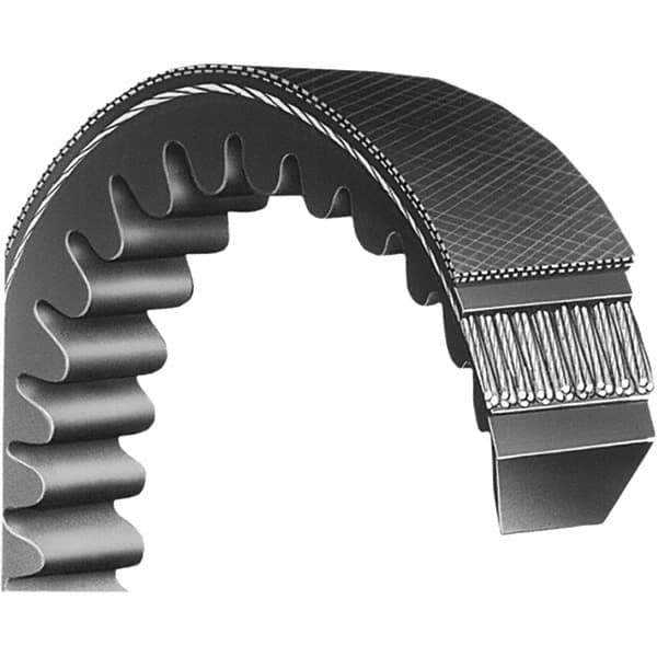 Bando - Section B, 3" Wide, 65" Outside Length, V-Belt - Neoprene Rubber, Black, Classic Banded, No. B61 - All Tool & Supply