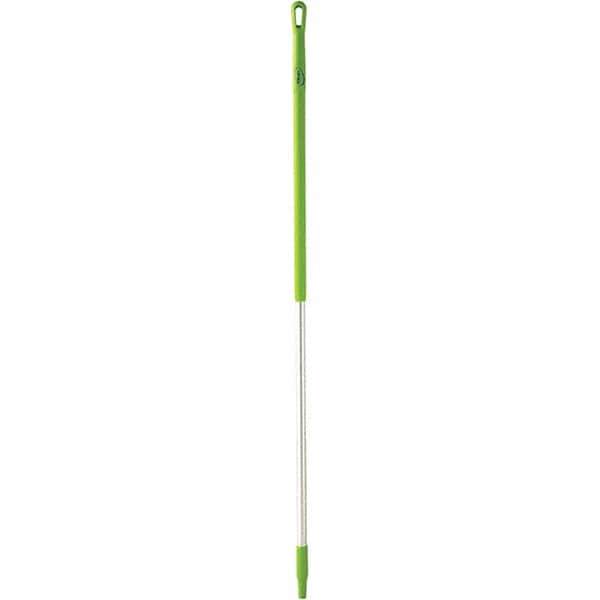 Vikan - 59 x 1-1/4" Aluminum Squeegee Handle - European Threaded Connection, Green - All Tool & Supply