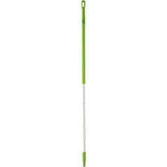 Vikan - 59 x 1-1/4" Aluminum Squeegee Handle - European Threaded Connection, Green - All Tool & Supply