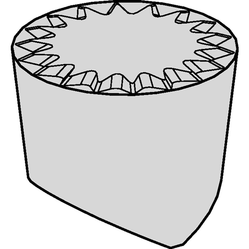 Kennametal - RCGV35MP KCS10B Carbide Turning Insert - Exact Industrial Supply