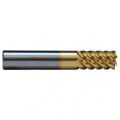 5/8 TuffCut SS 6 Fl High Helix TiN Coated Non-Center Cutting End Mill - All Tool & Supply