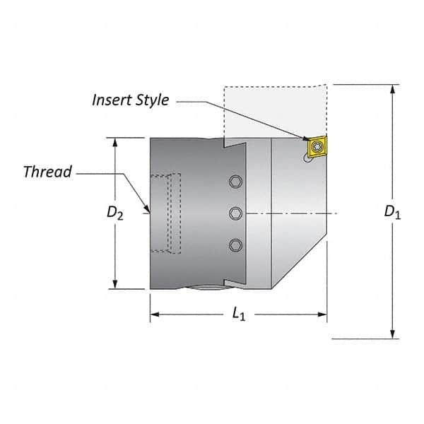 Allied Machine and Engineering - Boring Head Parts & Tools Type: Hardware Kit Includes: Boring Head Body; Dial Screw; Insert Holder; Torx Wrench; Wedge - All Tool & Supply