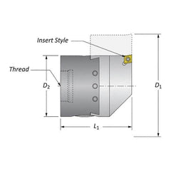 Allied Machine and Engineering - Boring Head Parts & Tools Type: Hardware Kit Includes: Boring Head Body; Dial Screw; Insert Holder; Torx Wrench; Wedge - All Tool & Supply