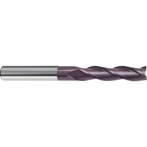 Guhring - 1/2", 2" LOC, 1/2" Shank Diam, 4" OAL, 3 Flute Solid Carbide Square End Mill - All Tool & Supply