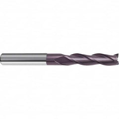 Guhring - 5/8", 2-1/4" LOC, 5/8" Shank Diam, 5" OAL, 3 Flute Solid Carbide Square End Mill - All Tool & Supply