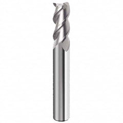 Guhring - 1/2", 1" LOC, 1/2" Shank Diam, 3" OAL, 3 Flute Solid Carbide Square End Mill - All Tool & Supply