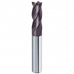 Guhring - 1/2", 1" LOC, 1/2" Shank Diam, 3" OAL, 4 Flute Solid Carbide Square End Mill - All Tool & Supply