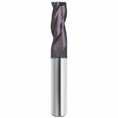 Guhring - 3/4", 1-1/2" LOC, 3/4" Shank Diam, 4" OAL, 3 Flute Solid Carbide Square End Mill - All Tool & Supply