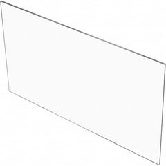 Social Distancing Partition: 30″ OAW, 24″ OAH, Plastic, Clear Clear, Plastic, 1/4″ Thick