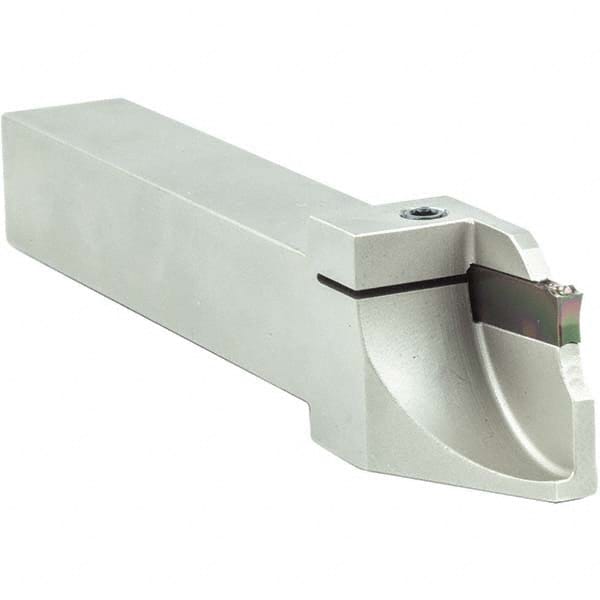 Arno - 0.236" Max Depth, 0.079 to 0.472" Width, External Right Hand Indexable Grooving/Cutoff Toolholder - All Tool & Supply