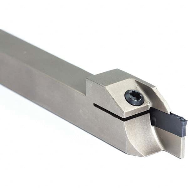 Arno - 0.63" Max Depth, 0.079 to 1.26" Width, External Right Hand Indexable Grooving/Cutoff Toolholder - All Tool & Supply