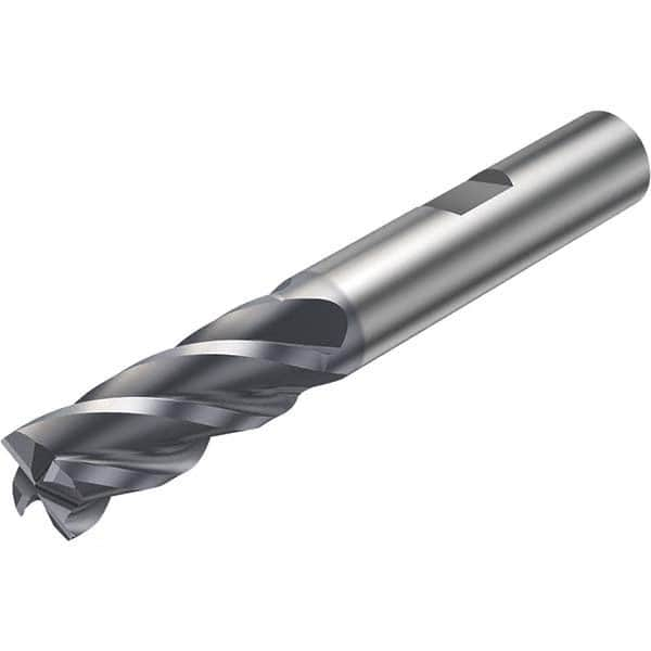 Sandvik Coromant - 3/4" Diam 4 Flute Solid Carbide 0.03" Corner Radius End Mill - All Tool & Supply