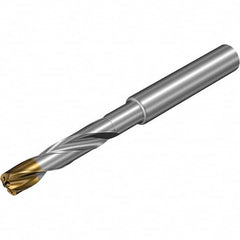 Jobber Length Drill Bit: 0.3819″ Dia, 140 °, Solid Carbide TiAlSiN, TiSiN Finish, Right Hand Cut, Spiral Flute, Straight-Cylindrical Shank