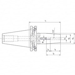 Mapal - Shrink-Fit Tool Holders & Adapters Shank Type: Taper Shank Taper Size: CAT40 - All Tool & Supply