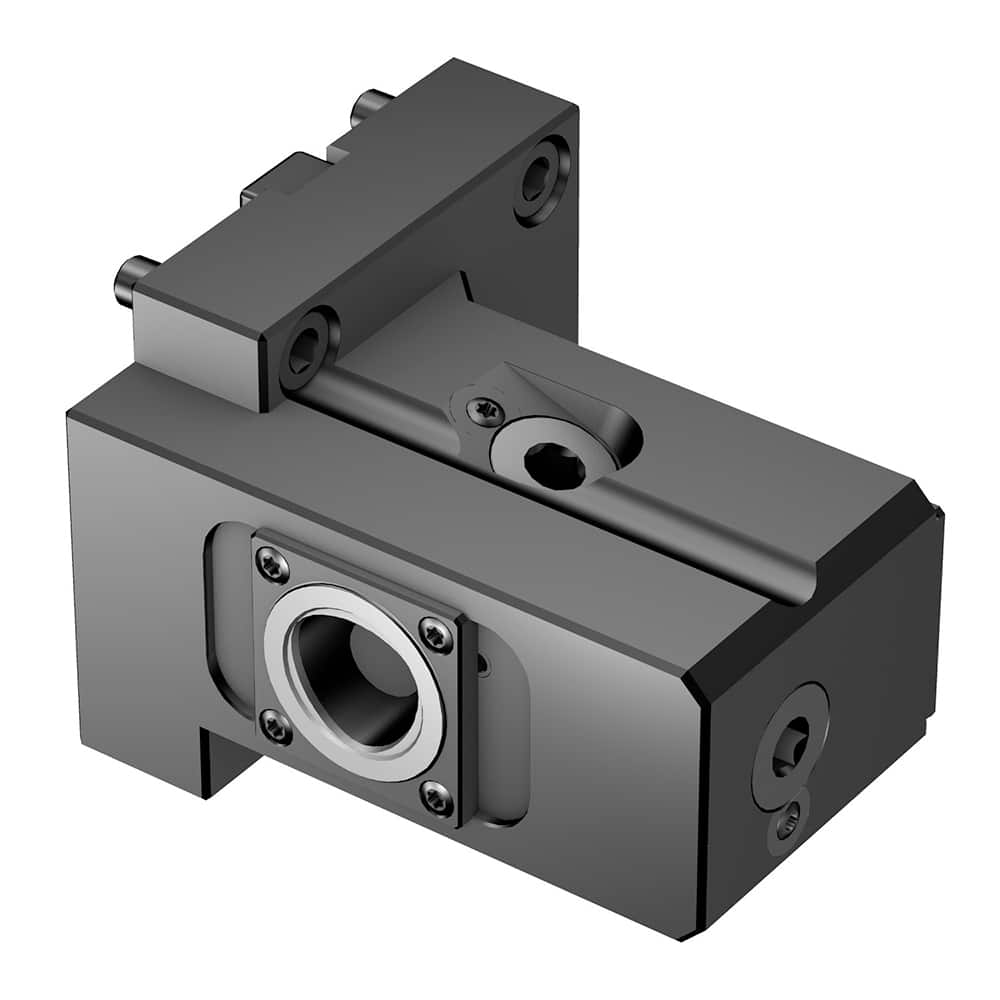 Modular Lathe Adapter/Mount: Right Hand Cut, C4 Modular Connection Through Coolant, Series Cx-TR/LI-BT-DT