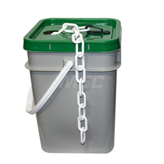 Barrier Rope & Chain; Type: Safety Barrier Chain; Material: Plastic; Color: White; Rope/Chain Material: Plastic; Hook Fitting Material: None; Snap End Material: None; Color: White; Length (Feet): 120.00; 120.000; Overall Length: 120.00