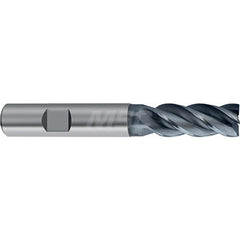 Square End Mill: 16mm LOC, 6mm Shank Dia, 57mm OAL, 4 Flutes, Solid Carbide Single End, AlCrN Finish, Helical Flute, Variable Helix, Centercutting, RH Cut, RH Flute, Series 6479