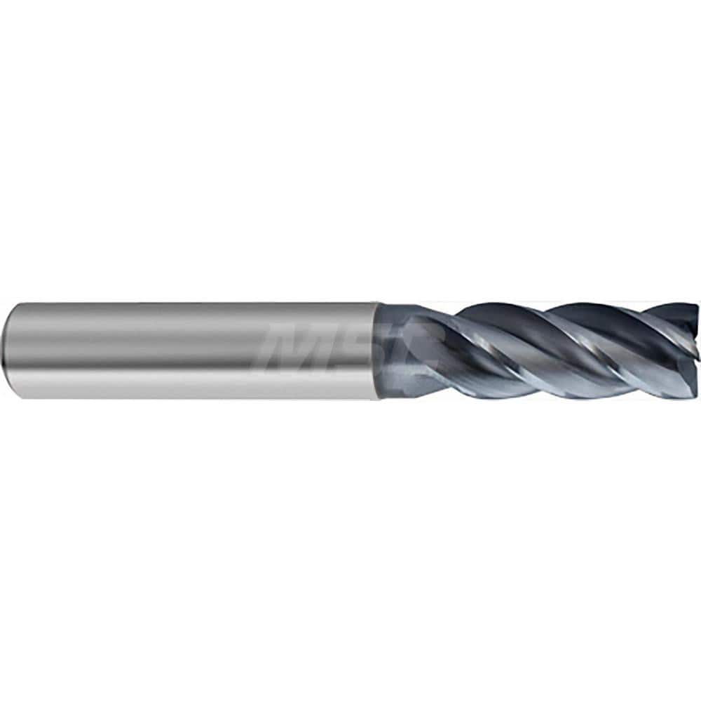 Square End Mill: 15mm LOC, 5mm Shank Dia, 57mm OAL, 4 Flutes, Solid Carbide Single End, AlCrN Finish, Helical Flute, Variable Helix, Centercutting, RH Cut, RH Flute, Series 6478