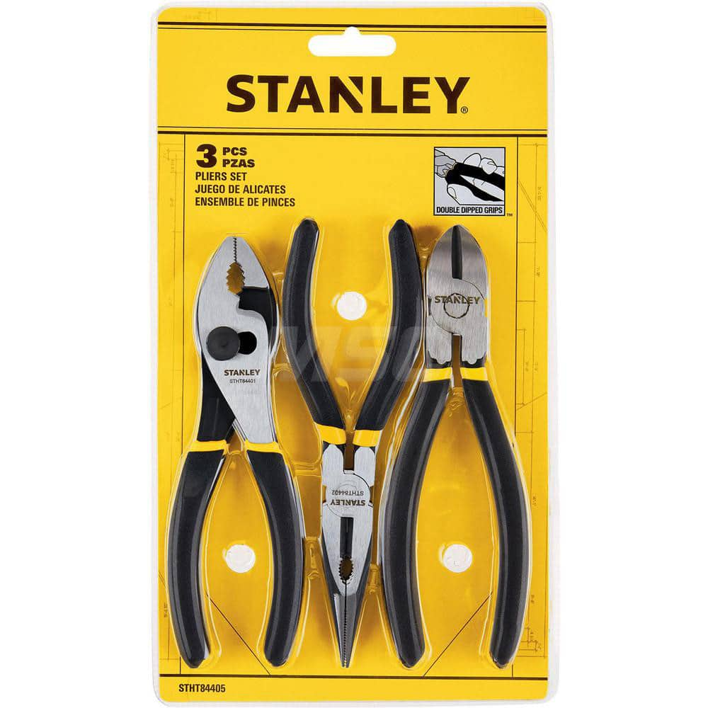 Plier Set: 3 Pc Comes in Plastic Hang Tab