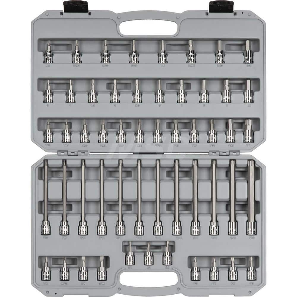 Torx Bit Socket Set: 53 Pc, 3/8″ Drive