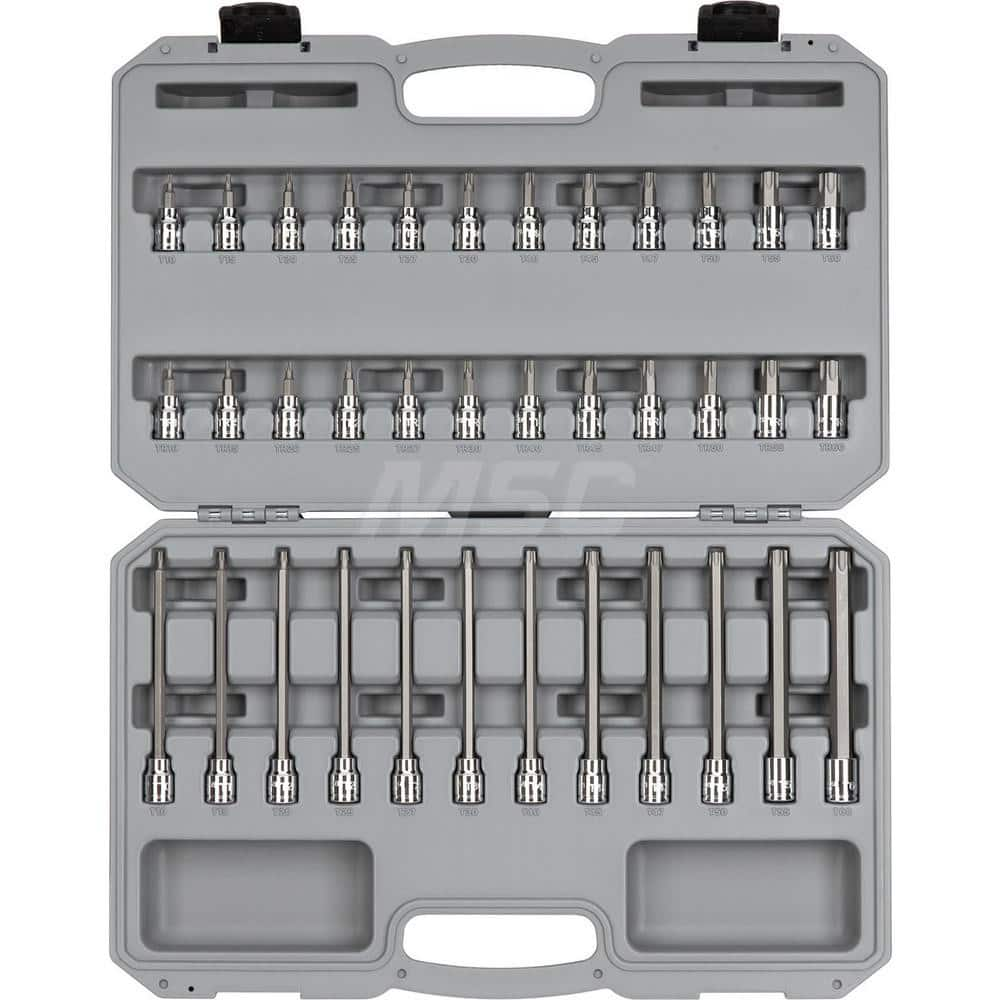 Torx Bit Socket Set: 36 Pc, 3/8″ Drive