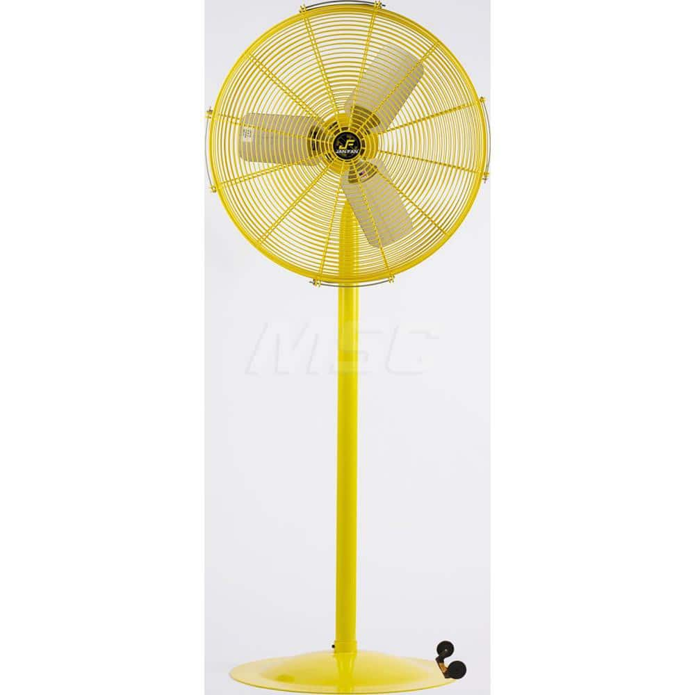 Industrial Circulation Fan: 30″ Dia, 5,354 CFM 115V, 1/4 hp, 1 Phase, 2 Speed, Portable Mount