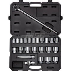 Socket Set: 3/4″ Drive 3/4 to 2″ Socket, 12 Point