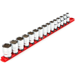 Socket Set: 1/2″ Drive 10 to 24 mm Socket, 12 Point