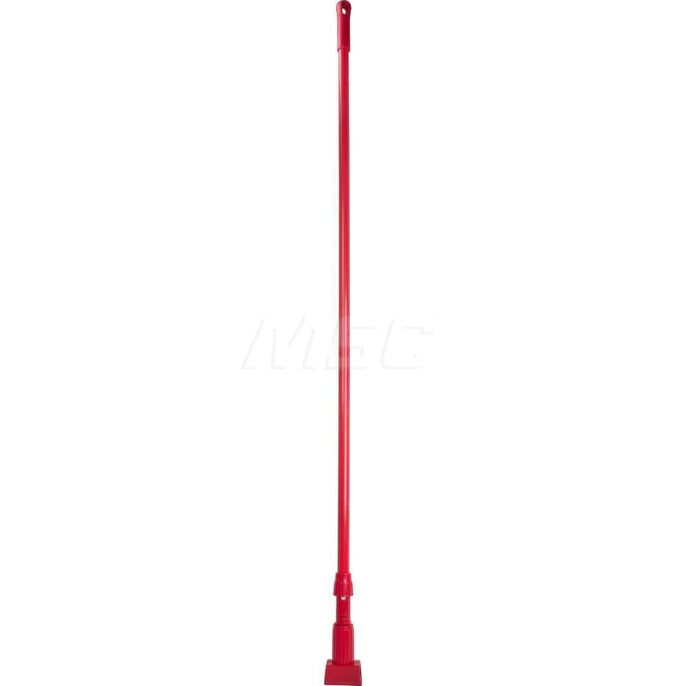 Mop Handles; For Use With: Wide-Band Mesh Wet Mop Heads; Connection Type: Clamp Jaw; Handle Type: Clamp Jaw; Handle Length (Inch): 60; Handle Material: Fiberglass; Handle Style: No; Color: Red; Connector Material: Polypropylene; Handle Length: 60; Telesco