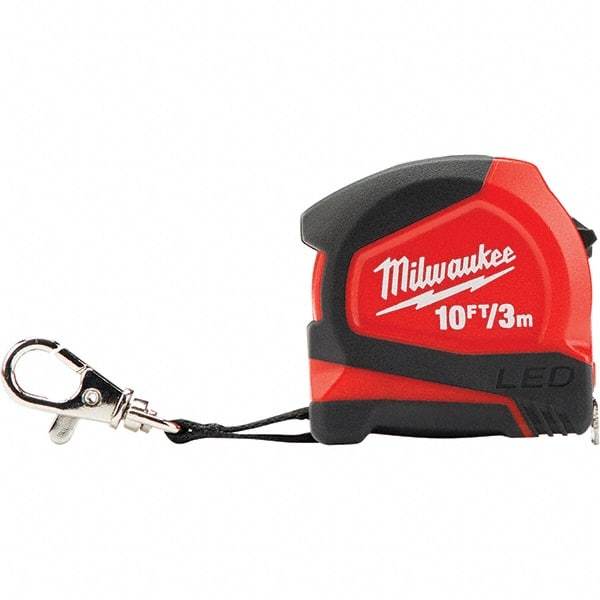 Milwaukee Tool - Tape Measures Length (Feet): 10.00 Width (mm): 13.00 - All Tool & Supply