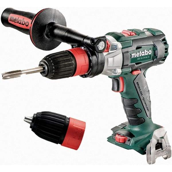 Metabo - 18 Volt 1/2" Chuck Pistol Grip Handle Cordless Drill - 600/2050 RPM, Keyless Chuck, Reversible, Lithium-Ion Batteries Not Included - All Tool & Supply