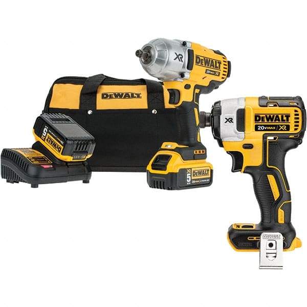 DeWALT - Cordless Impact Wrenches & Ratchets Voltage: 20.0 Drive Size (Inch): 1/2 - All Tool & Supply