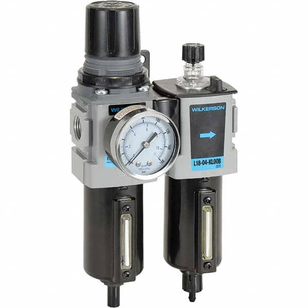 Wilkerson - Filter, Regulator & Lubricator (FRL) Units Configuration: 2 Pc. Filter/Regulator-Lubricator Body Type: Compact - All Tool & Supply