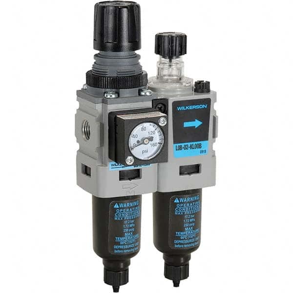 Wilkerson - Filter, Regulator & Lubricator (FRL) Units Configuration: 2 Pc. Filter/Regulator-Lubricator Body Type: Miniature - All Tool & Supply