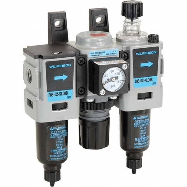 Wilkerson - Filter, Regulator & Lubricator (FRL) Units Configuration: 3 Pc. Filter-Regulator-Lubricator Body Type: Miniature - All Tool & Supply