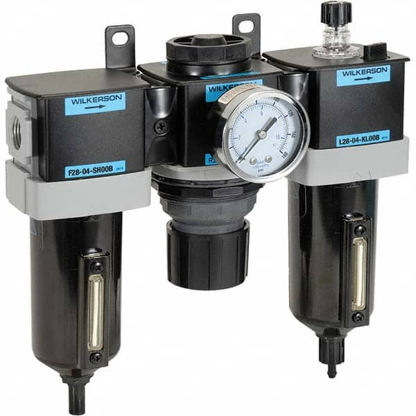 Wilkerson - Filter, Regulator & Lubricator (FRL) Units Configuration: 3 Pc. Filter-Regulator-Lubricator Body Type: Standard - All Tool & Supply