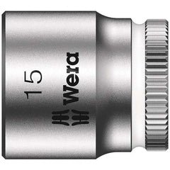 Wera - Hand Sockets Drive Size (Inch): 1/4 Size (mm): 15.0 - All Tool & Supply